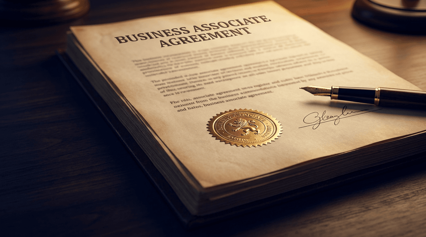 A signed Business Associate Agreement