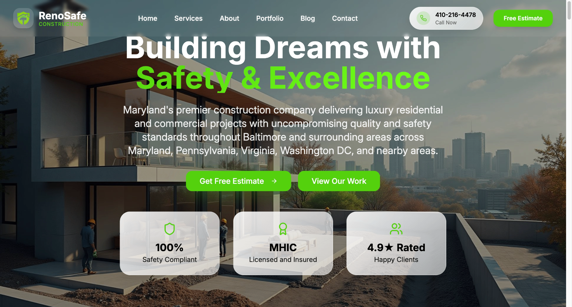 RenoSafe Construction project screenshot